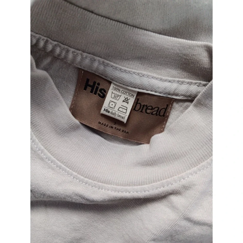 His Daily Bread Tee NWOT 3 Year Unisex Crew Shirt